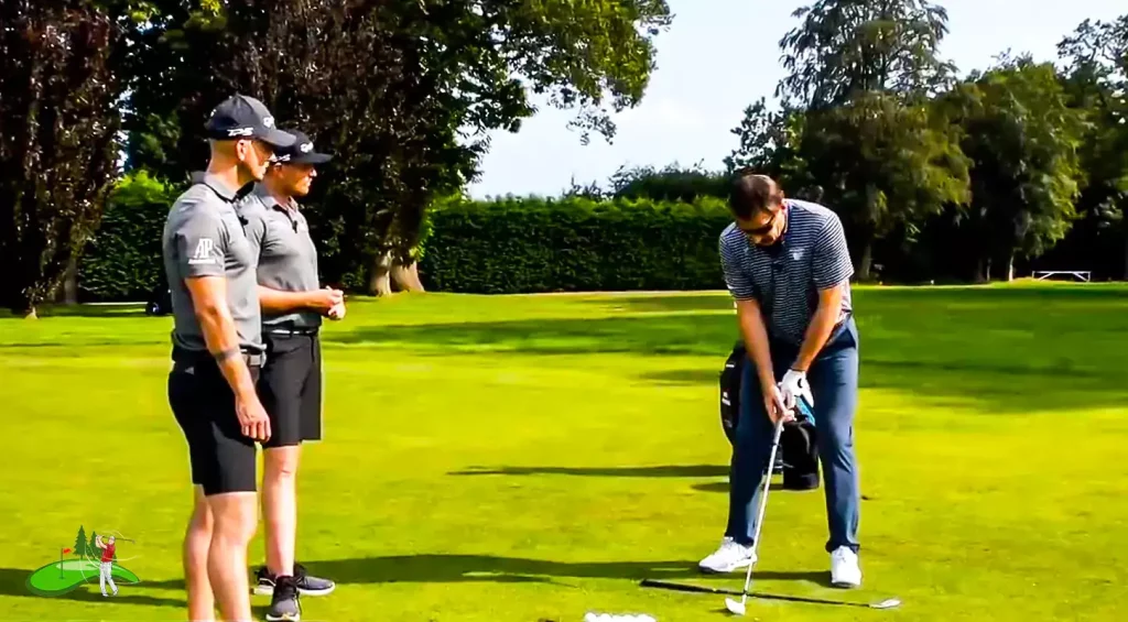 Professionals teaching chipping