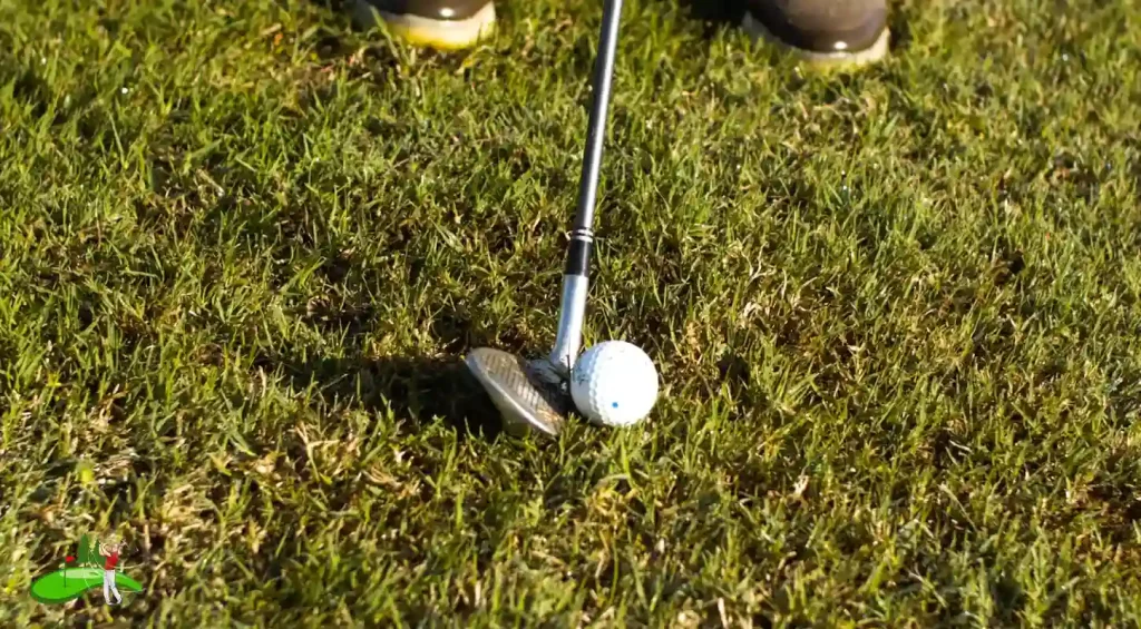Golfer trying an eagle on a par-3 hole